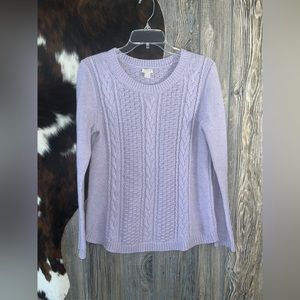 J.Crew size small lavender purple crewneck knit sweater